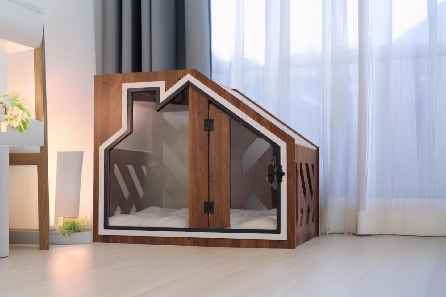 BCL Walnut Dog House