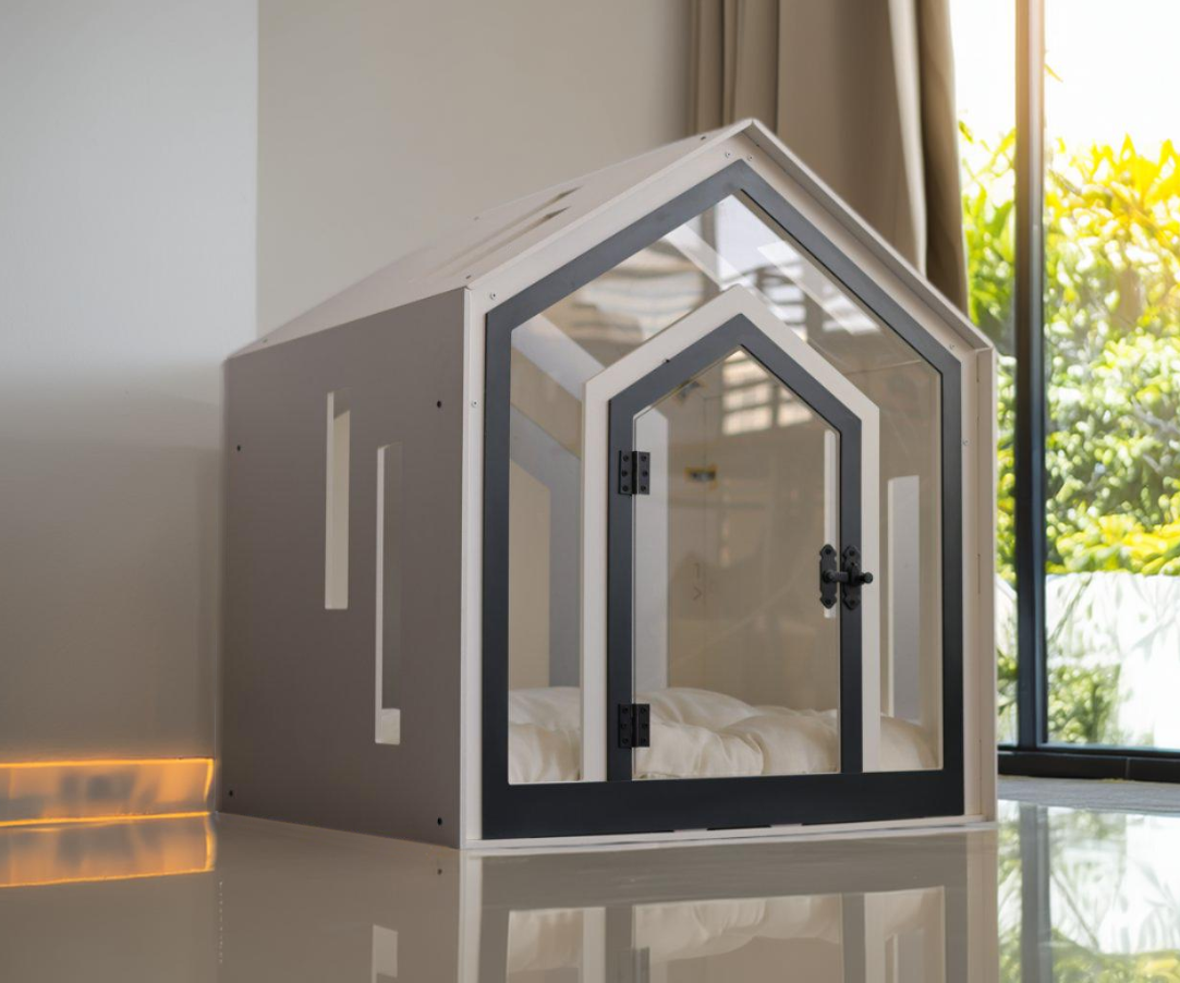Mid White Indoor Dog House