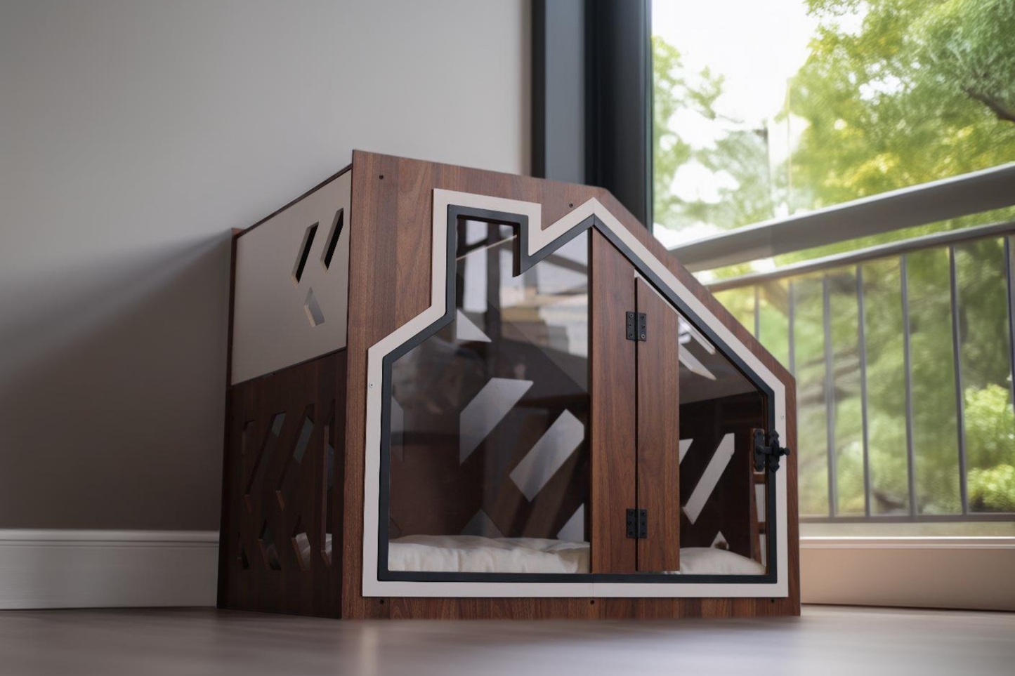 BCL Walnut Dog House