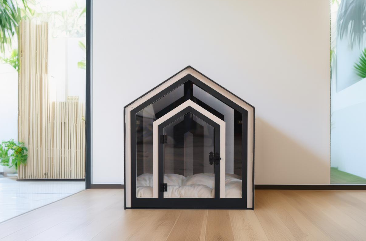 Mid Dark Gray Indoor Dog House