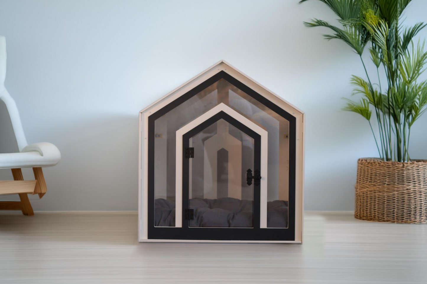 Mid White Indoor Dog House