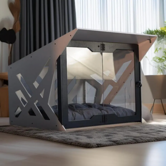 Master B White Dog House