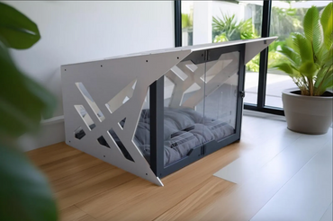 Master B White Dog House