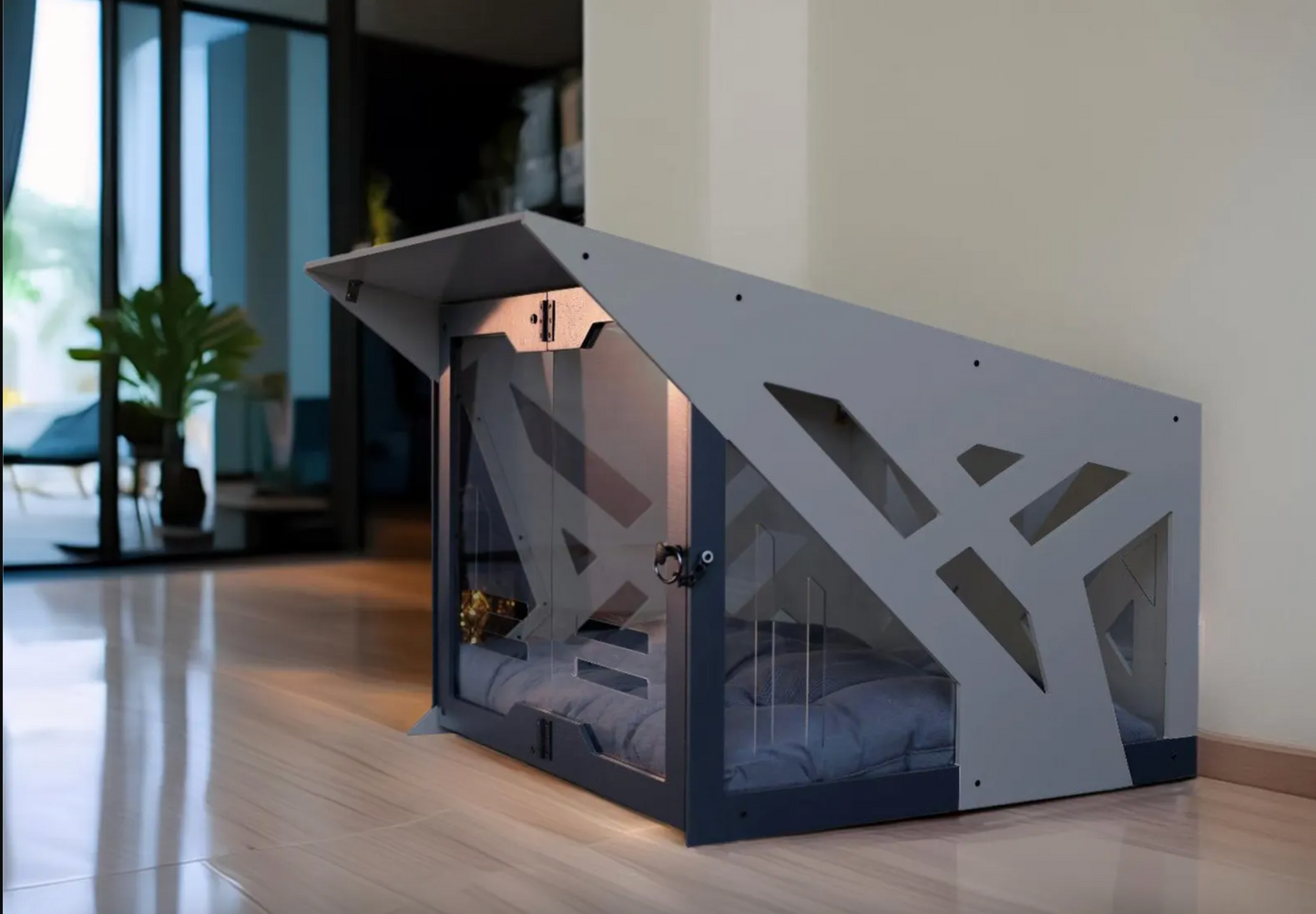 Master B Gray Dog House