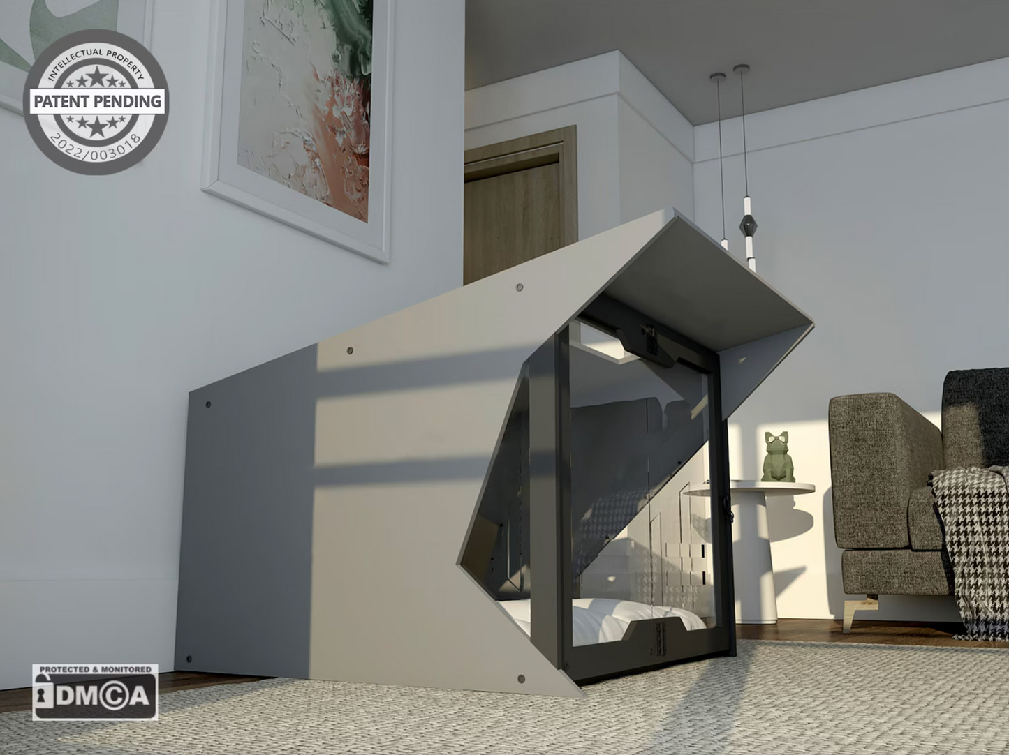 Master B Gray Dog House