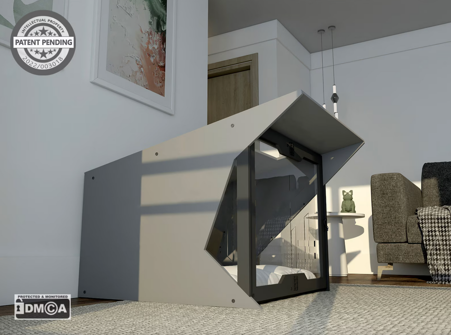 Master B Gray Dog House