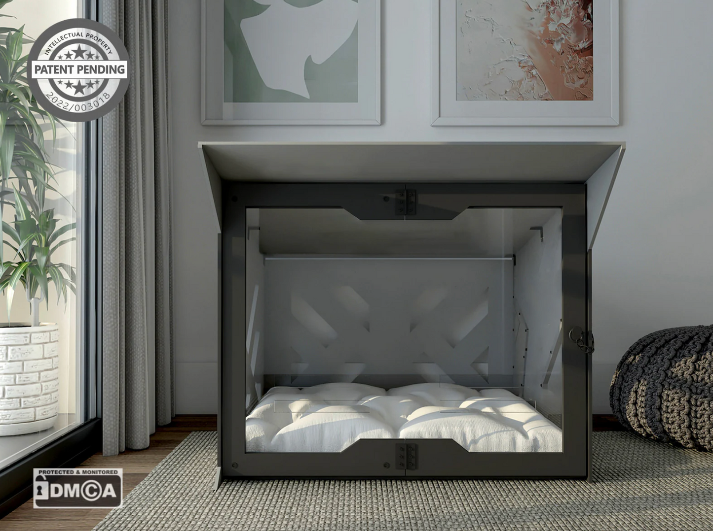 Master B Gray Dog House