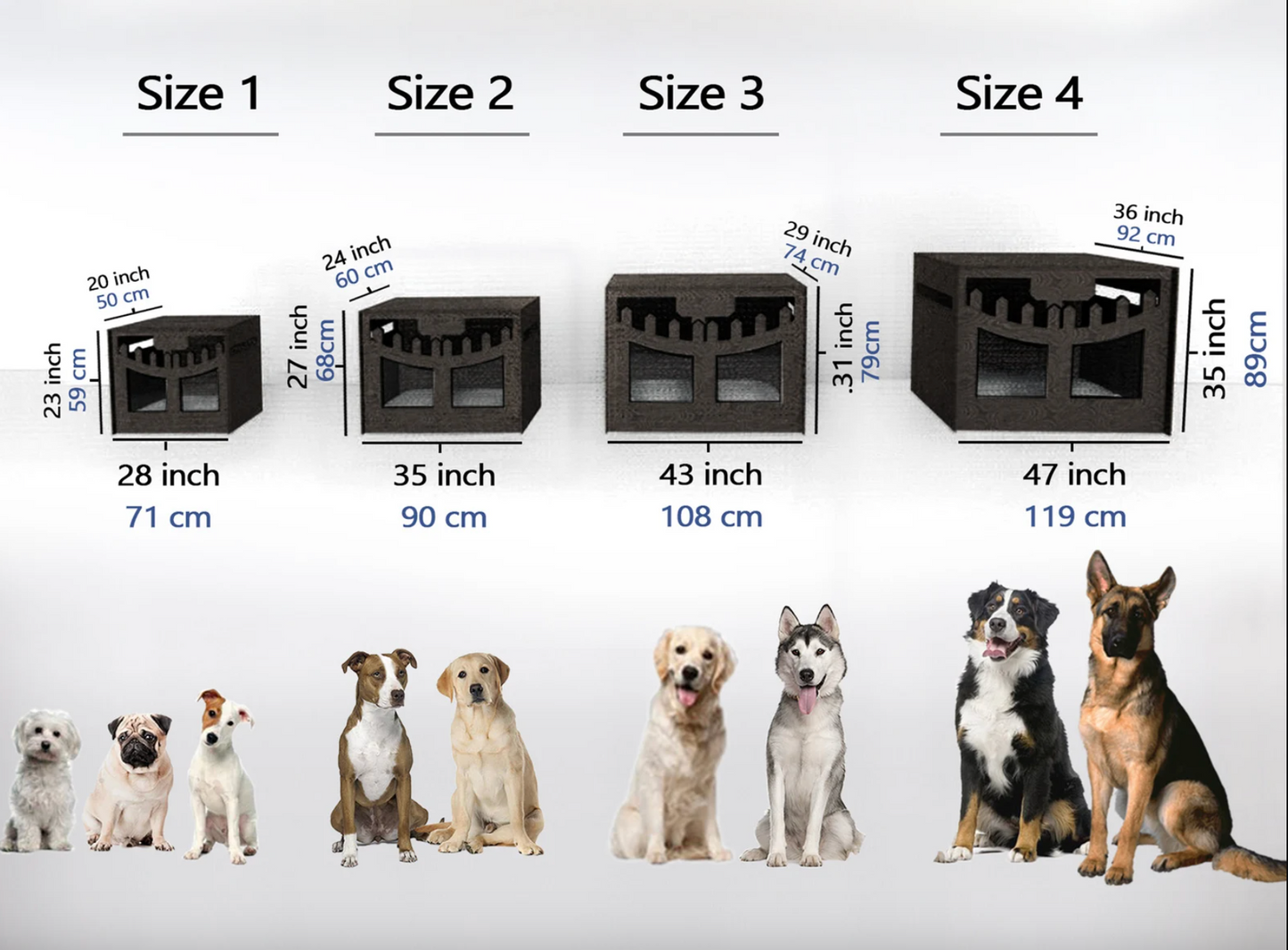 WOWY Dark Gray Dog House