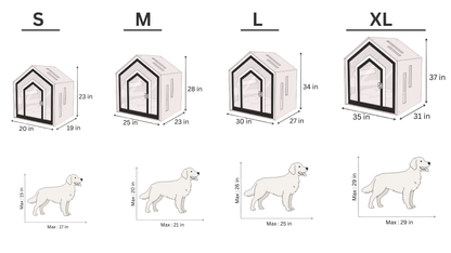 Mid Dark Gray Indoor Dog House