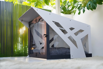 Master B White Dog House