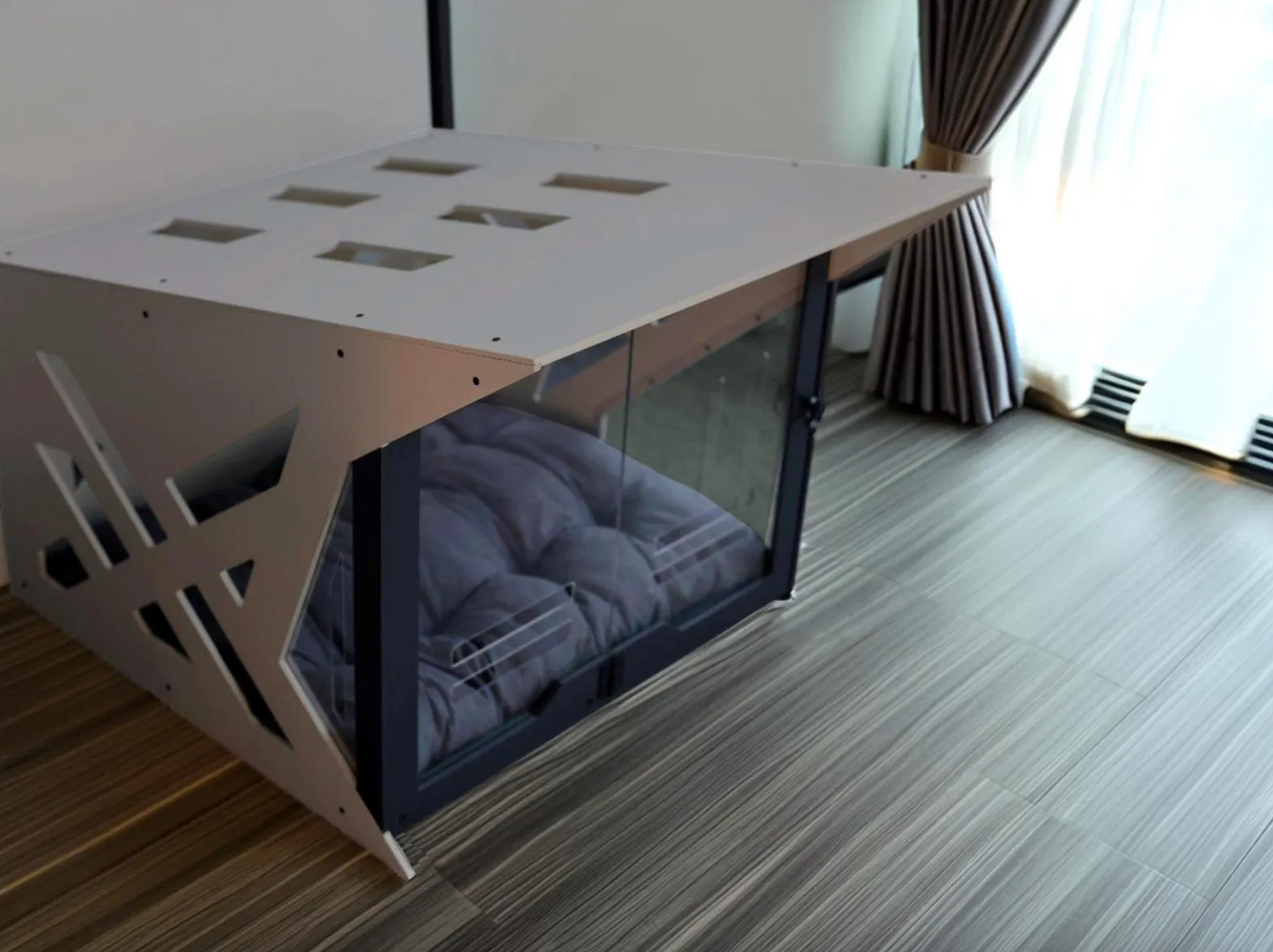 Master B Gray Dog House