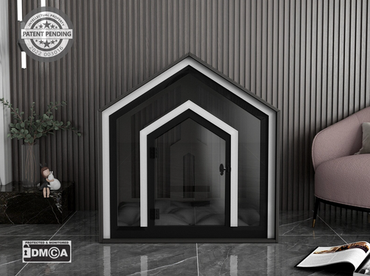 Mid Dark Gray Indoor Dog House