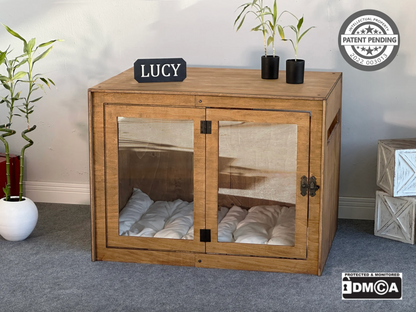 COCY Walnut Dog Crate