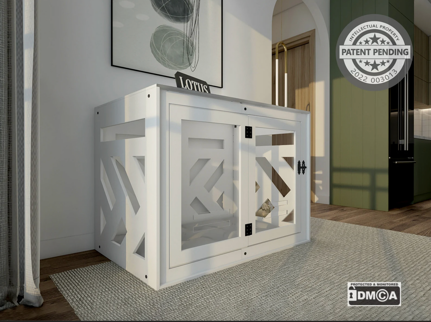 COCY White Dog Crate