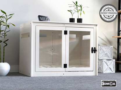 COCY White Dog Kennel