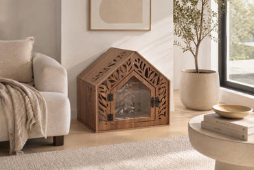 Leaf Walnut Dog House - view 2