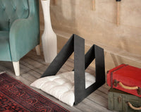 Triangle Indoor Pet House in a living room